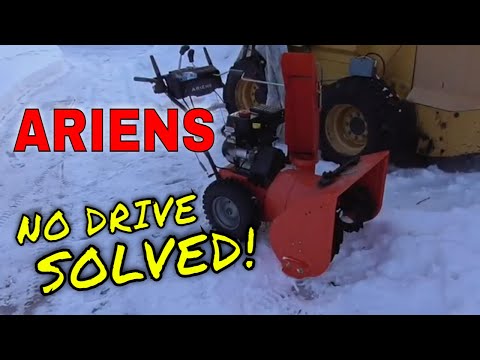 ARIENS SNOWBLOWER, NO DRIVE SOLVED!