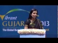 Chanda Kochhar Speech during Inauguration of Vibrant Gujarat Summit 2013