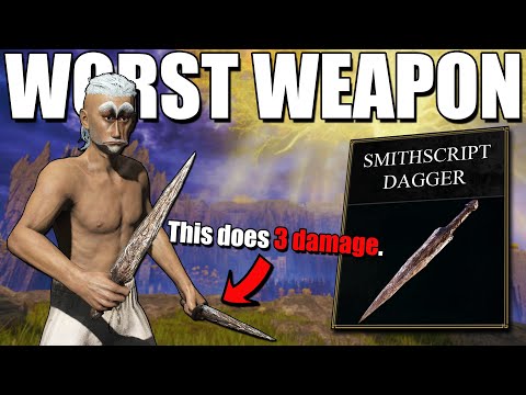 How Bad Is The WORST Weapon In Elden Ring?