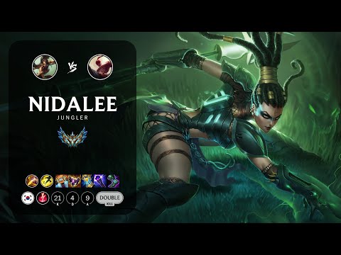 Nidalee Jungle vs Lee Sin - KR Challenger Patch 13.4