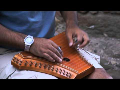 Apollo. Lyre.Bard .Musician on ancient instrument ! Medieval Times near Fortress.Hurryken Production Video