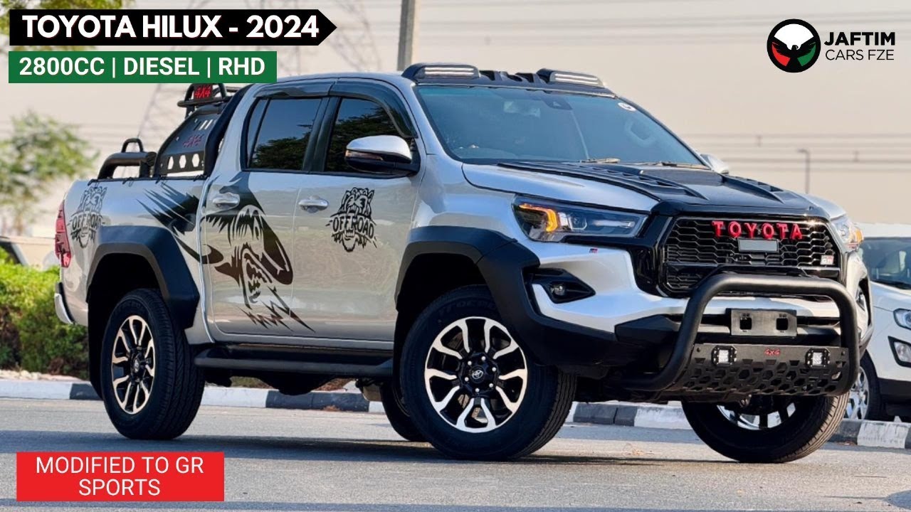 Toyota Hilux MODIFIED TO GR SPORTS | 2024 | DOUBLE CABIN | 2.8L DIESEL ENGINE | AT | NUDGE BAR video