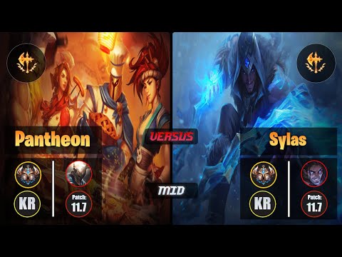 Challenger PANTHEON [Conqueror] (Mid) VS  SYLAS - Challenger KR Patch 11.7
