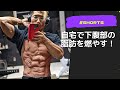 自宅で手軽に下腹の脂肪を燃やす腹筋トレーニング! #shorts