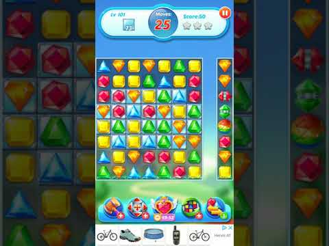 Jewel Crush 💎 - Jewels & Gems Match 3 Legend 2020 Level 101 ⭐⭐⭐ no Booster 👑 Android Gameplay ✅