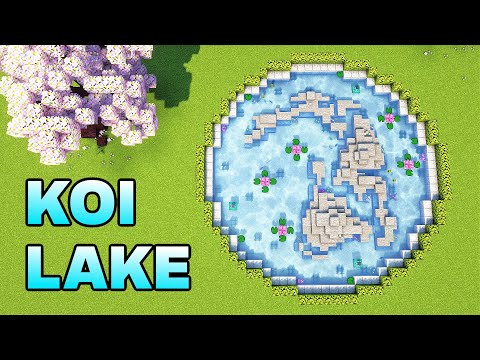 Ultimate Koi Lake Build in Minecraft!