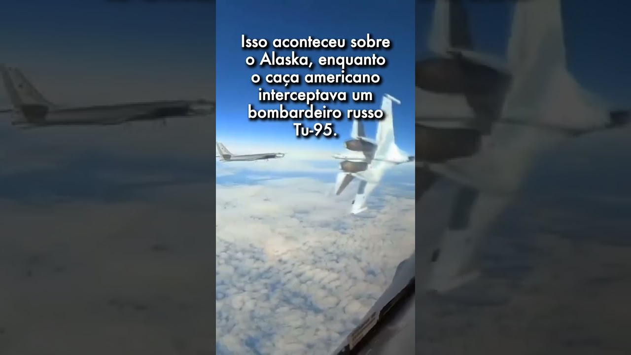 Vídeo incrível de uma 'fechada' que um caça russo deu em um americano durante uma interceptação