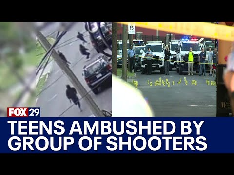 Surveillance video shows deadly ambush shooting of Philadelphia teens