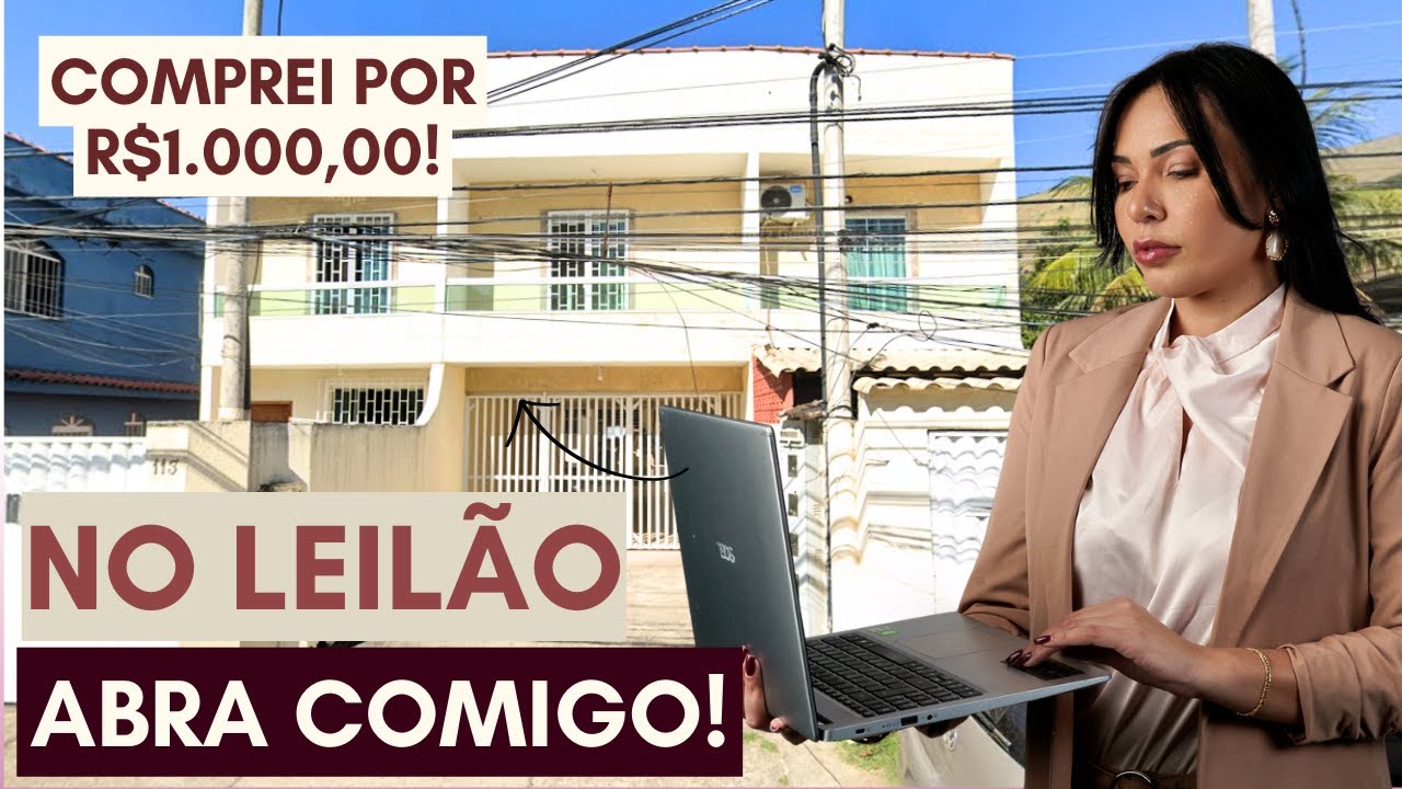 Arrematei Uma Casa no LEILÃO por R$1.000! Abra Comigo e vamos descobrir se fiz um bom negócio.