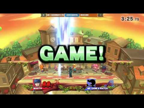 Seattle Slugfest 2: GoG | ShadowMarth-JTW (Marth) VS Snickeldorf (G&W) - Losers Quarters - Smash 4