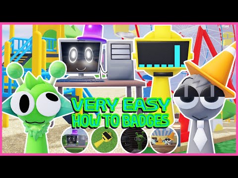 Roblox Update - How to get 4 Badges in 3D Sprunki Retroplay