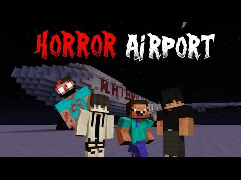 MINECRAFT HORROR AIRPORT Story in Hindi | Part - 1
