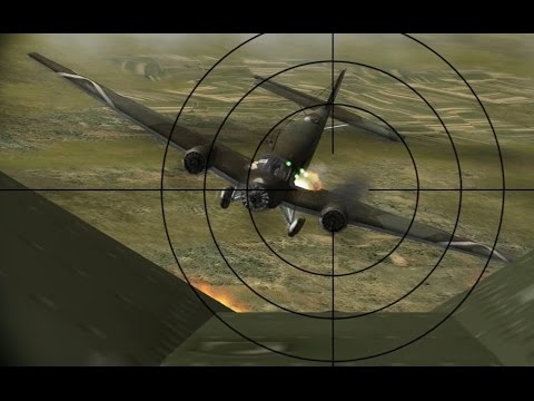 Shooting Down Ju52 with Polikarpov I-15 Chato while defending Madrid - Spanish Civil War