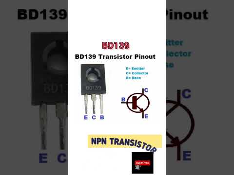 BD139 TRANSISTOR PINOUT #akexperiment #electronic #pinout #BD139 #139 #NPN #transistor #shorts