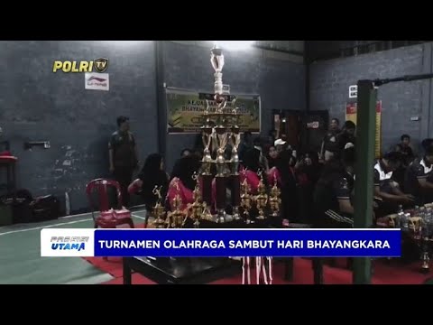POLSEK MUARA JAWA TURNAMEN OLAHRAGA JELANG HARI BHAYANGKARA