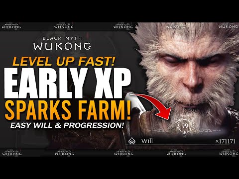 INSANE EARLY XP / WILL / SPARKS Farm - How To Level Up Fast Early Game - Black Myth Wukong Guide