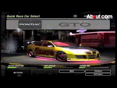 Cheats For Need For Speed Underground 2