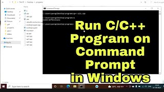 How to Compile and Run a C / C++ Program from Command Prompt in Windows | Run C/ C++ code in CMD