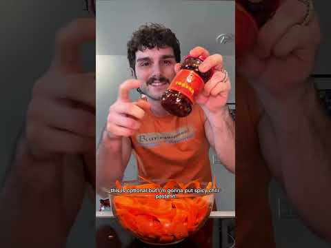 🥕 Making the viral Carrot Ribbon Salad — so crunchy, refreshing, and packed with skin benefits like