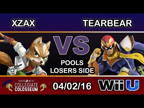 Tespa Collegiate: NME | Xzax (Fox) Vs. TearBear (Captain Falcon) Pools Losers - Smash Wii U