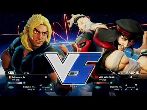 VFM_WOLFMAN ( Rashid ) VS Takamura_Be ( Ken ) HD 1080p 60fps - Street Fighter 5