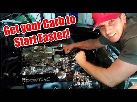 How to get your Carbureted Engine to start faster.
