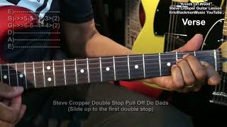 How To Play KNOCK ON WOOD Eddie Floyd Steve Cropper On Guitar EricBlackmonGuitar
