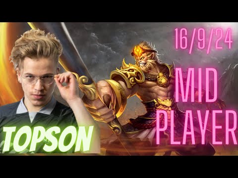 Topson Monkey King Mid Full Game 7.32e (2023)Valve