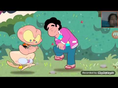 assistindo Steven universo com mongo e drongo