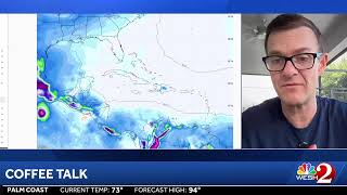 COFFEE TALK: Tropics quieting down! Let's chat about that and searing heat at home! Join us!