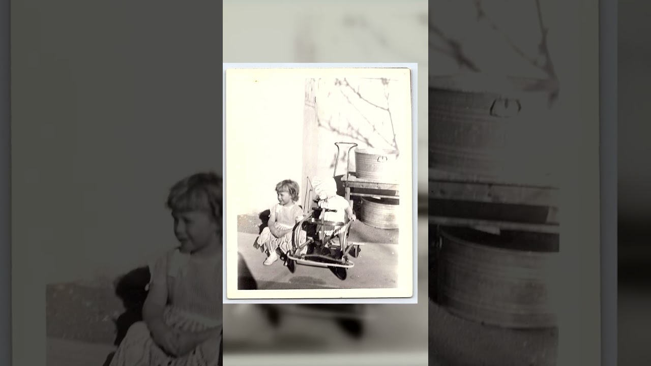 Children Playing Outdoors, Gelatin Silver Print, 1950s Video