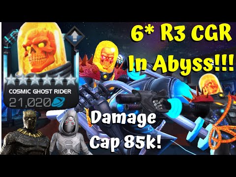 Cosmic Ghost Rider In Abyss of Legends! Solo! 6* Rank 3! Damage Cap! - Marvel Contest of Champions
