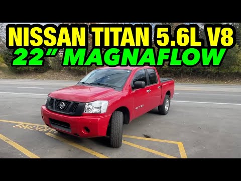 Nissan Titan 5.6L V8 Dual Exhaust w/ 22" MAGNAFLOW STYLE MUFFLER!