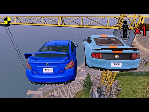 Realistic High-Speed Car Crashes in BeamNG.drive #100 | Ultra Detailed Crash Compilation