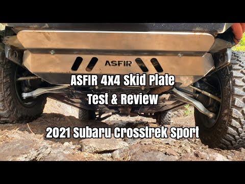 ASFIR 4x4 Skid Plates Test & Review Part 1 - 2021 Subaru Crosstrek Sport  - OCTurboJoe
