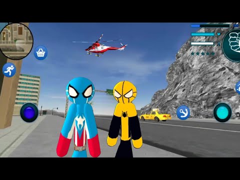 Amazing US American Police stickman rope hero - android gameplay