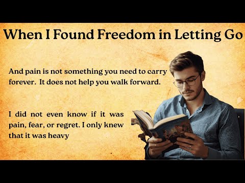 When I Found Freedom in Letting Go || English Practice || Speak Smart || Learn English