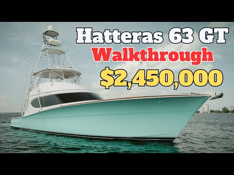 Hatteras 63 GT Convertible Sportfish Boat Walkthrough - Hatteras Yachts