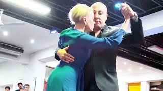 A los amigos (Pugliese) Paola Tacchetti y Jose Luis Ferraro. Milonga Gente Amiga 19abr25