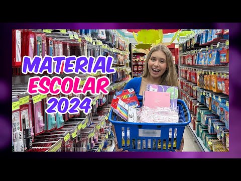 COMPRANDO MEU MATERIAL ESCOLAR 2024! - Luiza Vinco