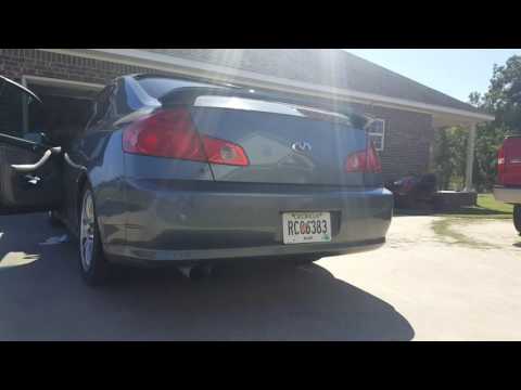 Straight Piped G35 Sedan Cold Start