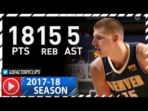 Nikola Jokic Full Highlights vs Hawks (2017.10.27) - 18 Pts, 15 Reb, 5 Ast
