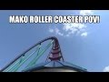 Mako Shark Roller Coaster POV SeaWorld Orlando ...
