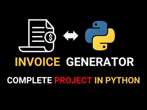Python Invoice Generator Project for Beginners in HINDI | Invoice Automation System