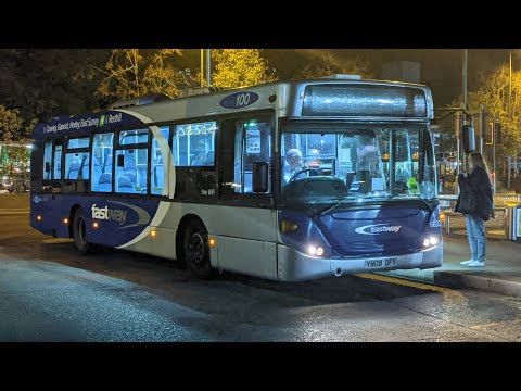 *Thrash + Kickdown* Metrobus Crawley Route 100 Journey | Scania Omnicity N230UB - 6632 (YN08DFY)