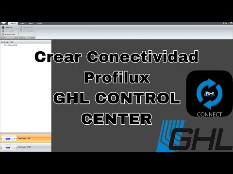 Crear Conectividad en Profilux 4 - GHL CONTROL CENTER - USB & WiFi