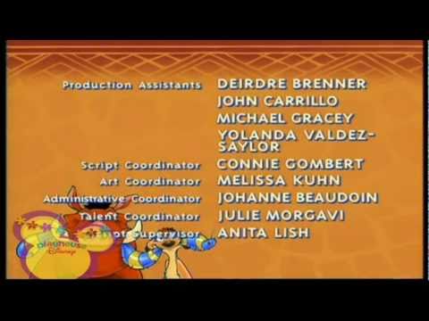 Playhouse Disney Scandinavia - TIMON & PUMBAA: THE SERIES - End Credits