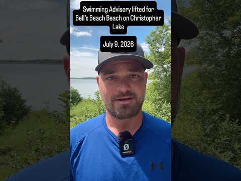 Swimming advisory lifted for Bell’s Beach on Christopher Lake - July 9, 2026
