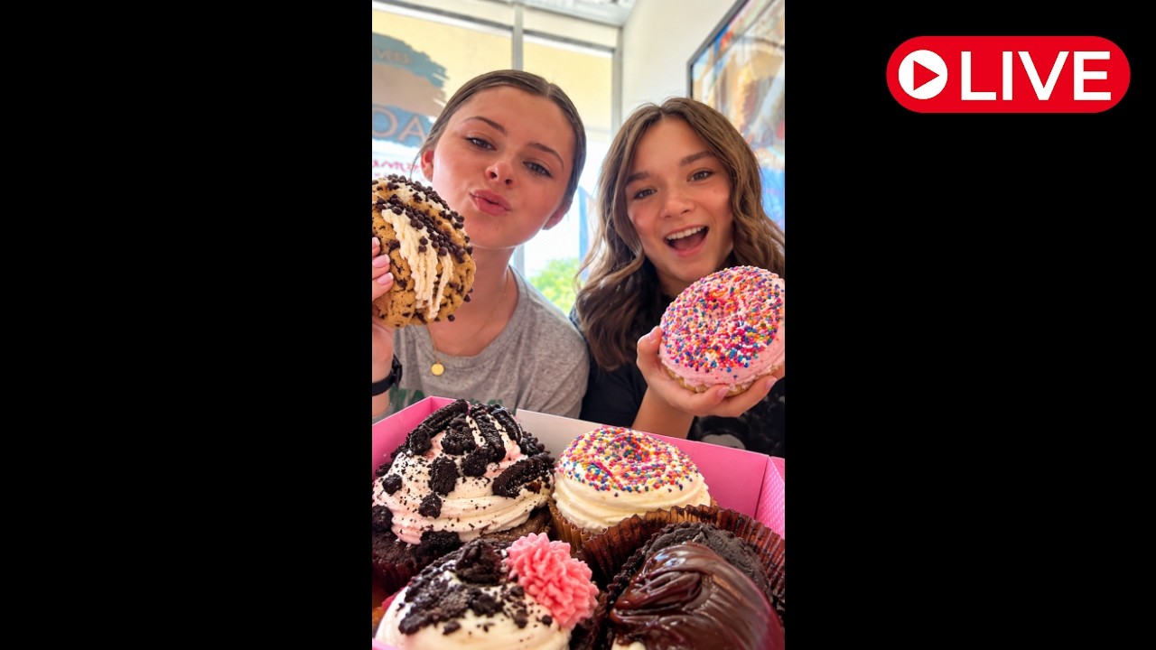 Wild Adventure Girls is live in LA Trying Viral Treats!