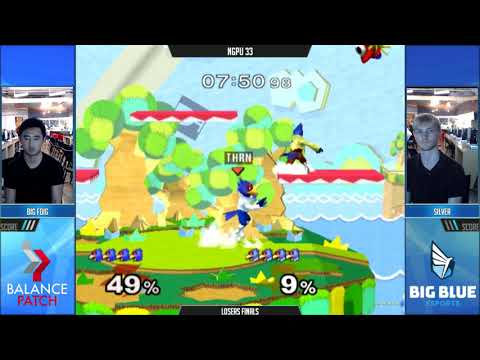 NGPU 33 SSBM - BigFoig (Blue Falco) vs. GVS | Silver Alloy (Default Falco) - Melee LF